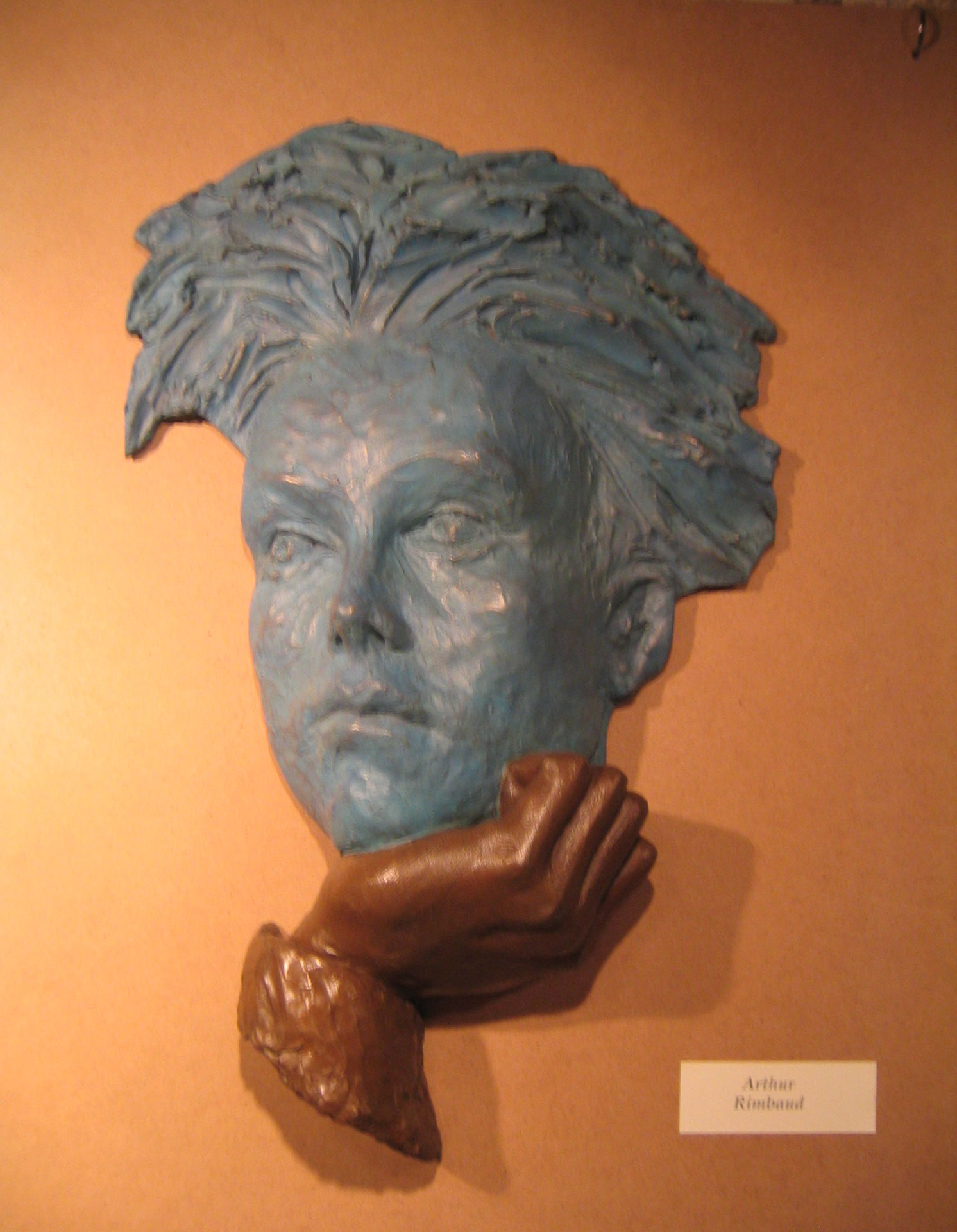 Rimbaud-Roger-Vene-Bronze-polychromé-H56cm-P10cm